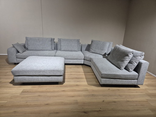 Passe Partout Zola - Corner sofa - 4 elements - Gray - Fabric - Design