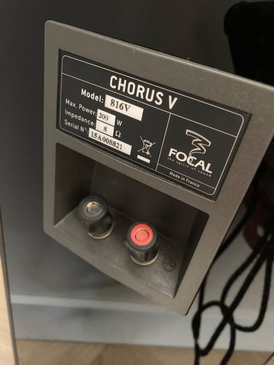 Image 1 of Focal Chorus V 816V Design Speakers – High-End French Floor Stands (Set)