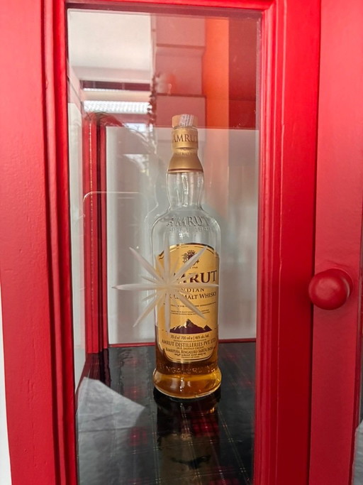 Unique (single) Malt Whisky cabinet or tea cabinet – drankenkasten, Glass, Wood (photo 2 of 8)