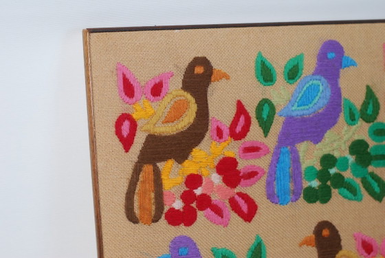 Image 1 of Canvas wandtapijt uit het midden van de 20e eeuw
