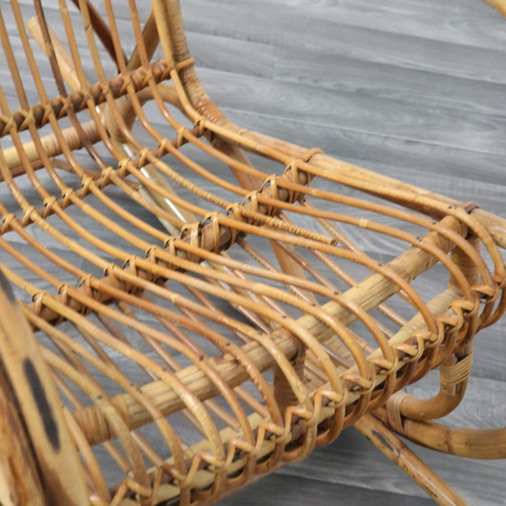 Image 1 of Poltrona a Dondolo Rocking Chair Francese Vintage Design Modernariato 1960’s