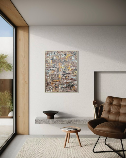 Artwork 90x70cm incl. floating frame