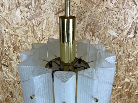 Image 1 of Lampadario anni &#39;60-&#39;70, enorme lampadario in vetro di Murano, lampada a sospensione, Limburgo anni &#39;60