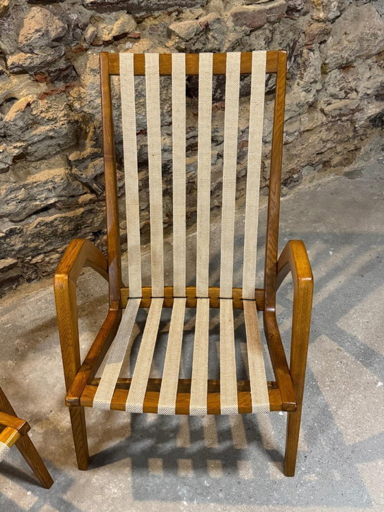 Image 1 of Coppia di Poltrone di Jan Vaněk, anni '40, Completamente Restaurate, Cecoslovacchia