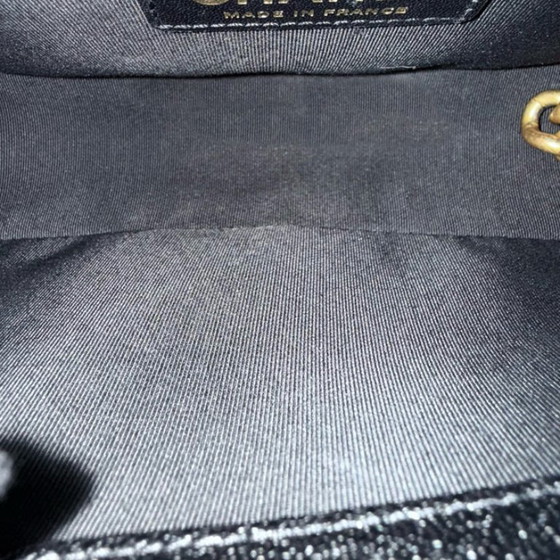 Image 1 of Chanel Boy Medim - Caviar 25CM generfd kalfsleer Chevron Zwart Goudkleurige hardware Serie 26