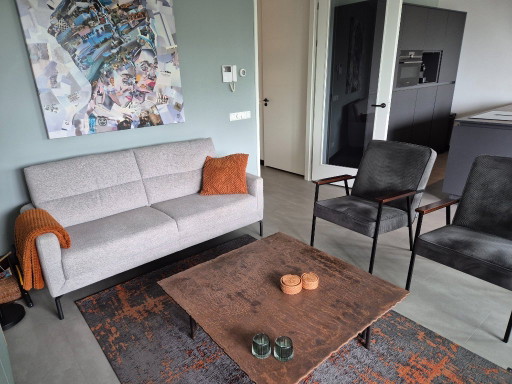 Prominent 2-Seater Sofa with 2 Wood Armchairs – 2 zitsbanken, Other