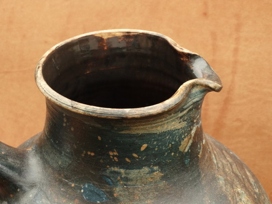 Image 1 of bolvormige Kan, pichet à anse 1976, Gerhard Liebenthron (1925-2005)