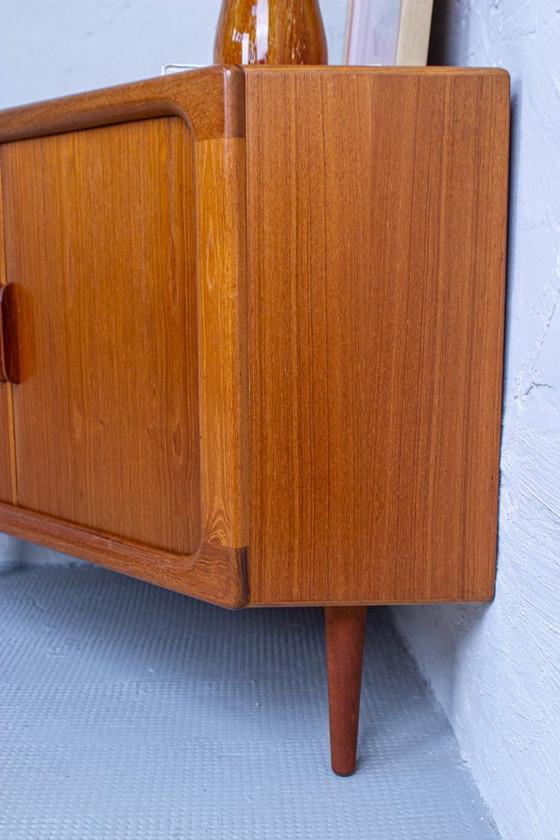 Image 1 of Vintage teakhouten hoekcommode/dressoir/hoekkast, Deens, midden 20e eeuw