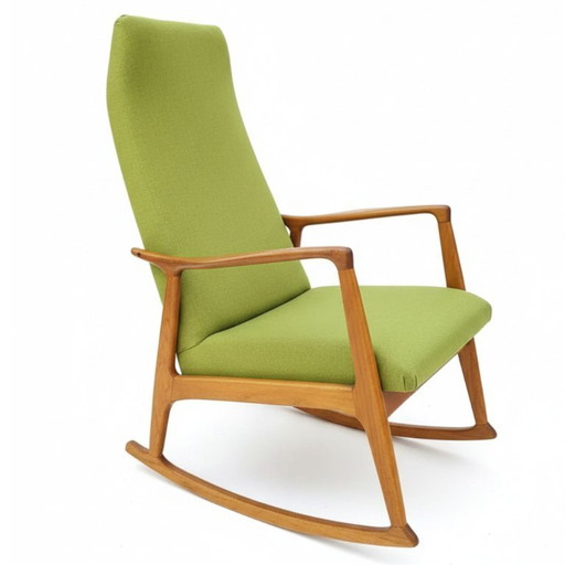 Rocking Chair Dřevotvar de style scandinave, Tchécoslovaquie, années 1960-1970