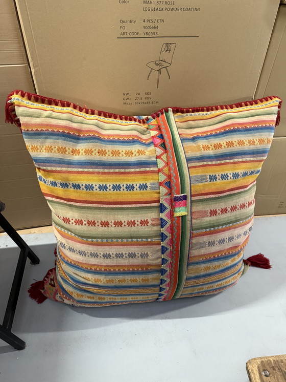 Image 1 of #Bohèmien Style#, Bont Vloerkussen, 85x85