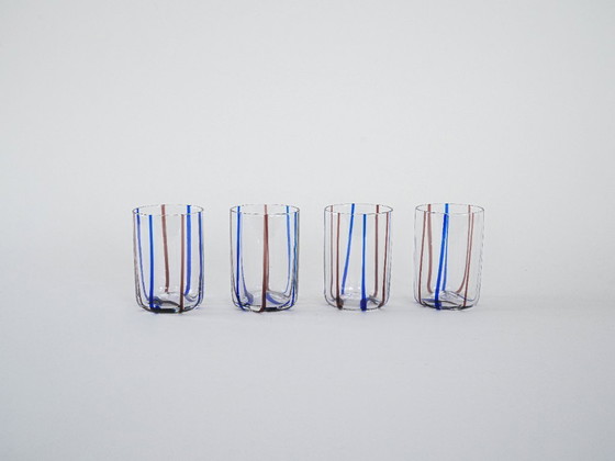 Image 1 of Set di quattro bicchieri, design italiano, anni '70, made in Italy