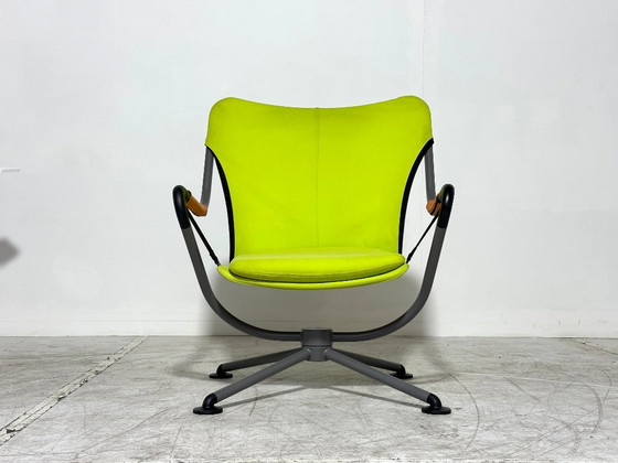 Poltrona Vitra Waver - Konstantin Grcic - verde, grigio, arancione - poltrona girevole - fuori produzione (photo 2 of 8)