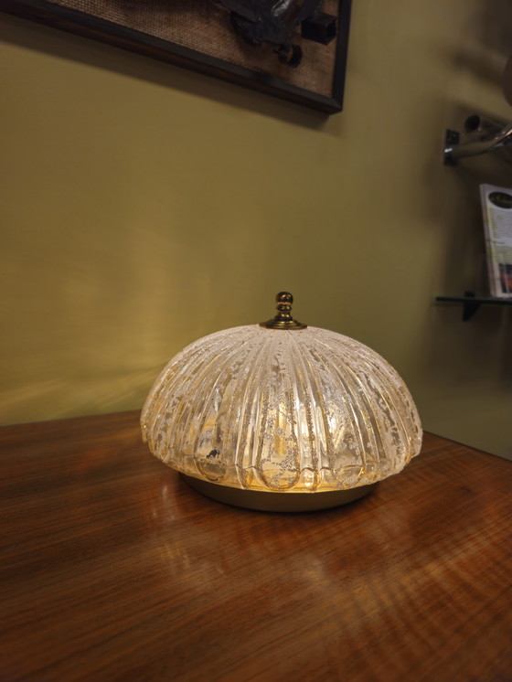 Image 1 of Vintage Glazen Plafonnière Plafondlamp Wandlamp Lamp