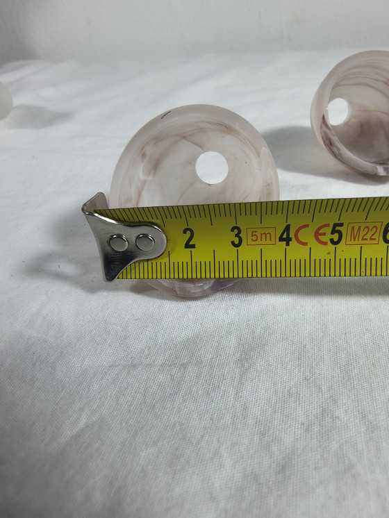 Image 1 of G4 alabaster glass shell caps