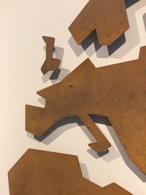 Image 1 of Geomundi map corten steel