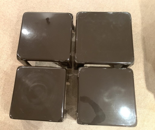 Set table Quattro Gatti C&B B&B Bellini 1967 midcentury design