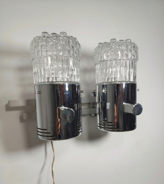 Image 1 of Lámpara de techo de cristal. España, años 50.