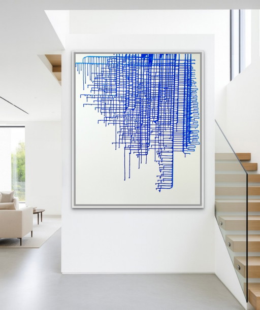 Natia Antadze Abstrakte Komposition XXL – schilderijen tekeningen, Canvas (photo 2 of 15)