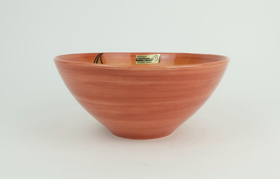 Image 1 of Very Beautiful Mid Century Ceramic Bowl Stützel Sachs Aalen Decor 'Inga' 1950s 60s