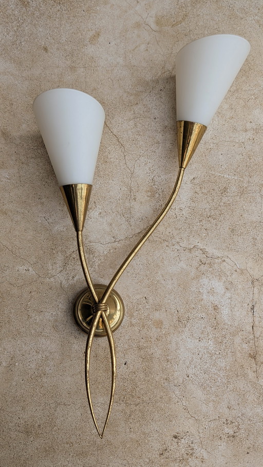 French Art Deco Wall Lamp 1950s