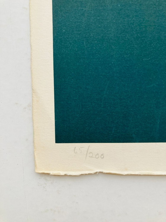 Image 1 of Daphne Mumford - Moonlight - Vintage Litho - Vrouw in Bos