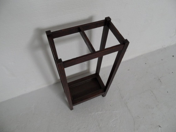 Image 1 of Antiek eiken paraplubak