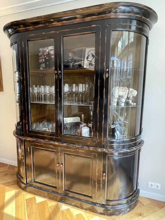 Image 1 of Schitterende Vitrine / buffet kast. Grote vitrinekast 