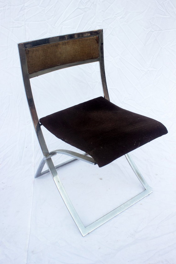 Image 1 of coppia di sedie pieghevoli vintage "Luisa" (o "Luiza") di Marcello Cueno