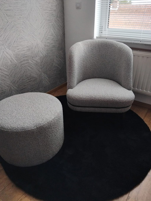 Olav-Sessel mit Hocker