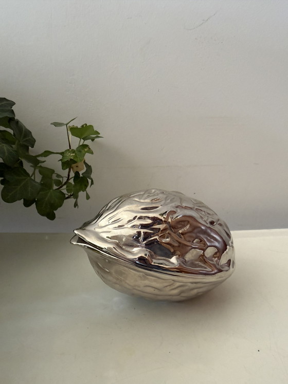Image 1 of Silver-colored 1970s nutcracker