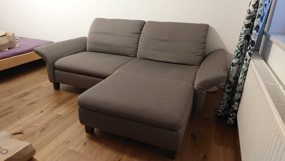 Canapé avec Chaises longues couleur taupe, W. Schillig, Textile, Modern (photo 3 sur 9)