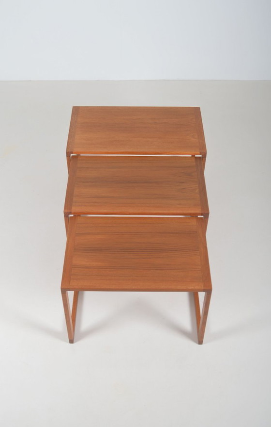 Image 1 of Tables gigognes danoises conçues par Kai Kristiansen pour Vildbjerg, années 1960