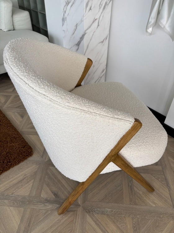 Bucket seat in white boucle fabric – ZARA, Side chairs, Textile (photo 2 of 5)