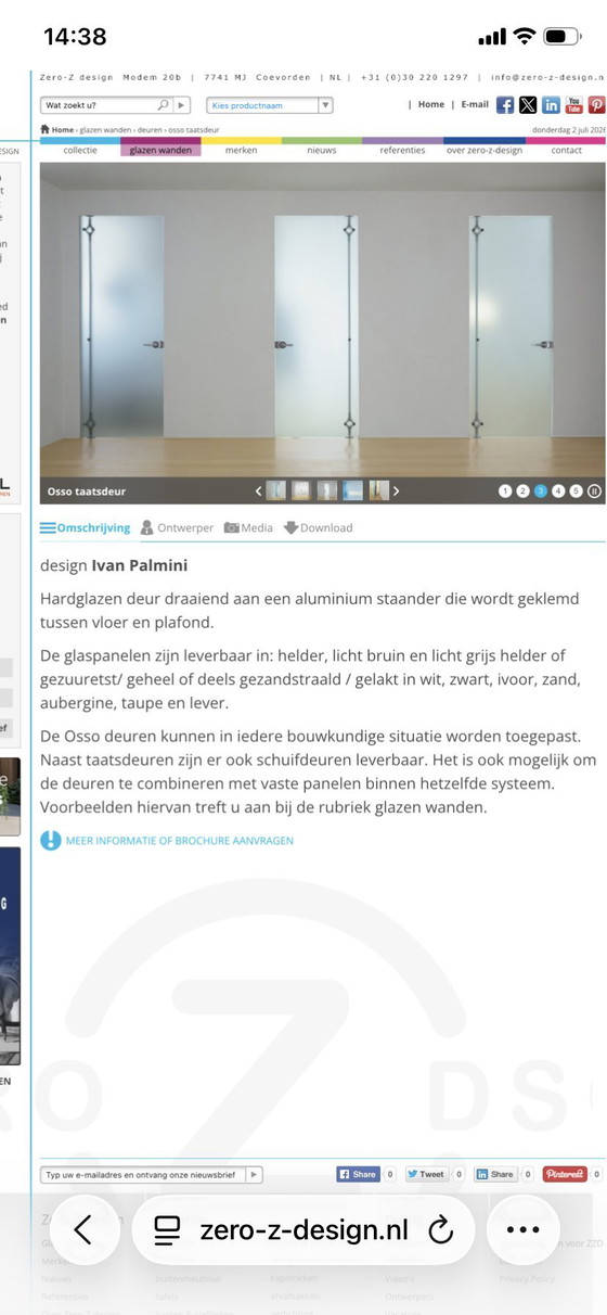 Image 1 of Osso Drehtüren, 2 Stück, neu im Karton