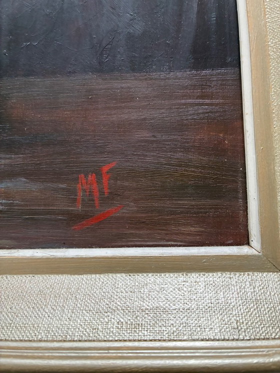 Antiek stilleven boeket rozen – Schilderijen & Tekeningen, Hout (photo 4 of 9)