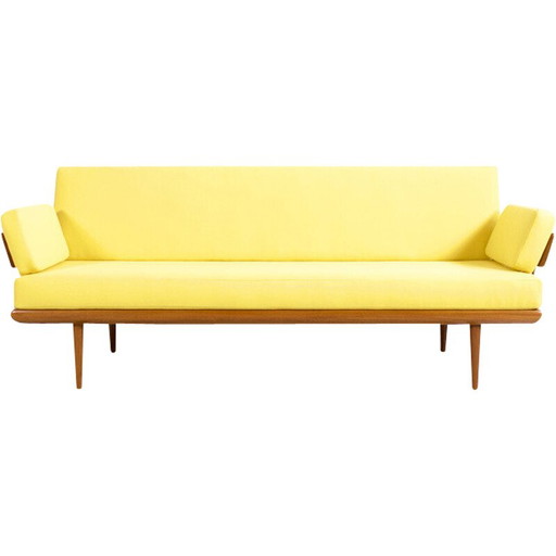 Vintage Minerva 3-Sitzer-Sofa in Teakholz und Chromstahl von Peter Hvidt und Orla Mølgaard Nielsen für France et Son, 1954