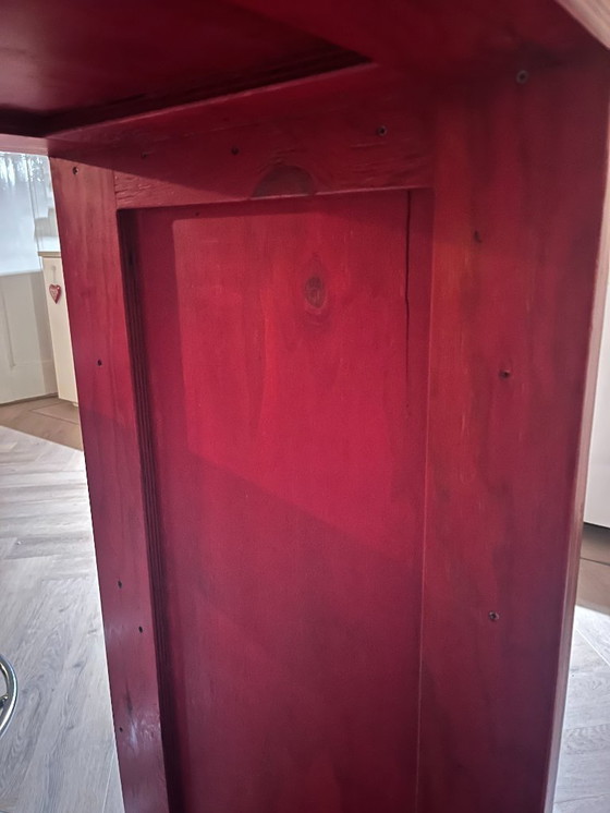 Image 1 of Bar con 4 sgabelli da bar vintage