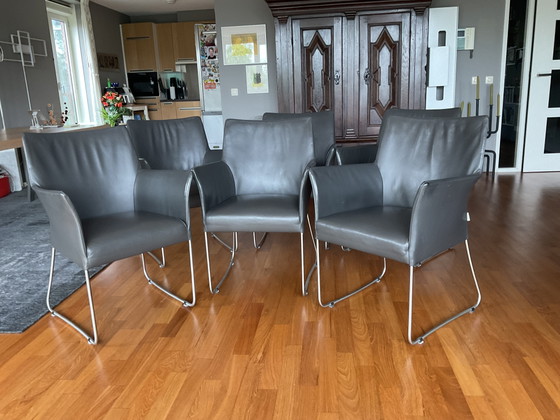 6 Leather Dining Chairs by Bert Plantagie (photo 10 of 10)