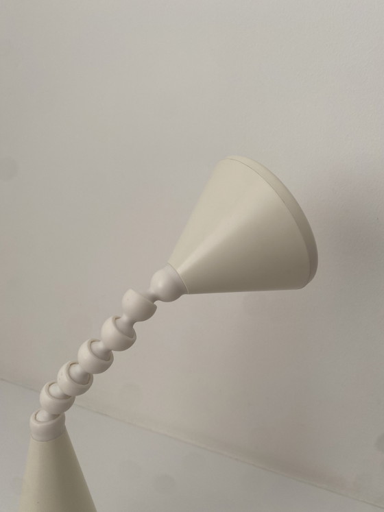 Image 1 of Lampada da parete/lampada a globo vintage Herda – Bianca/Bianco sporco – Anni '70, era spaziale