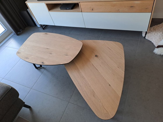 Image 1 of Ensemble XOOON Darwin : buffet, meuble TV, table et chaises, table basse, table à manger et fauteuil.