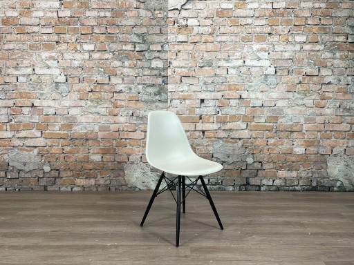 Vitra DSW Pebble/Noir – stoelen fauteuils, Metal, Plastic