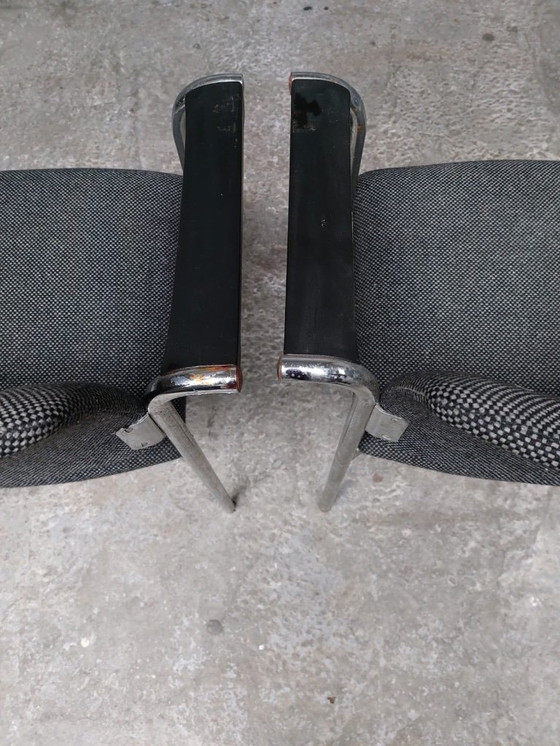 Image 1 of 2 x vintage gray armchairs