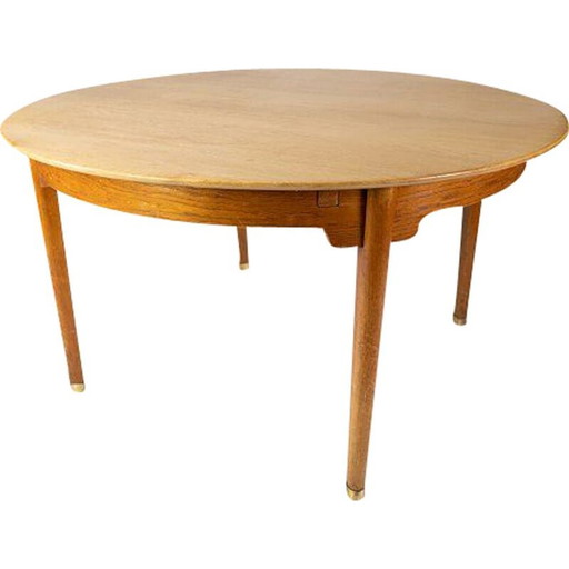 Table de salle à manger vintage en chêne, danois, années 1960