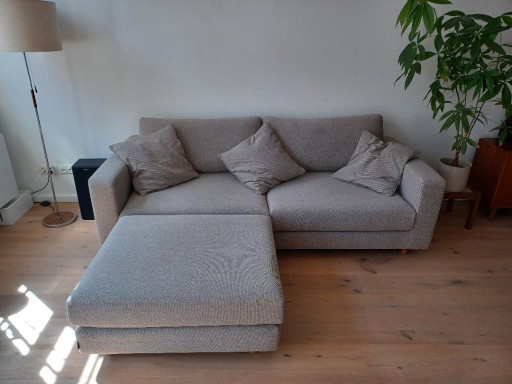 Sofa Company Douglas 3-Sitzer Sofa mit Fußhocker & Kissen wie Neu