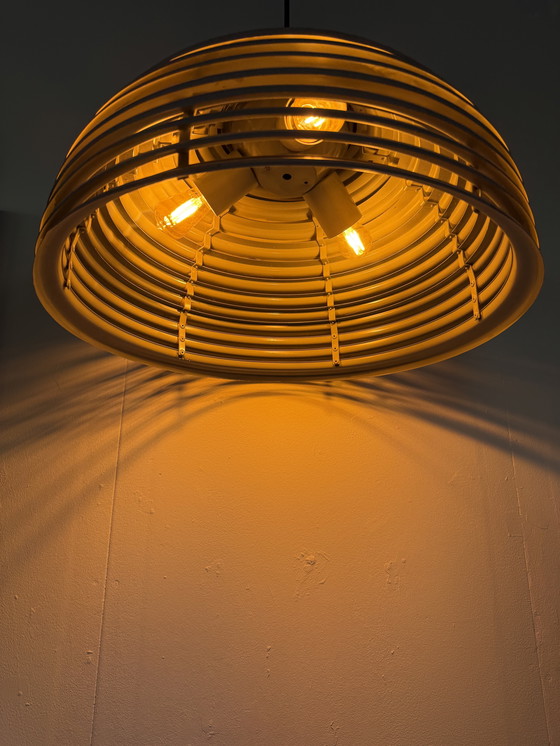 Image 1 of Lampada a sospensione vintage in metallo 'Saturnus', Staff Leuchten '70