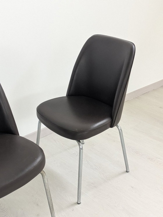 Image 1 of Stuhl - Kunstleder - Set aus drei Stühlen