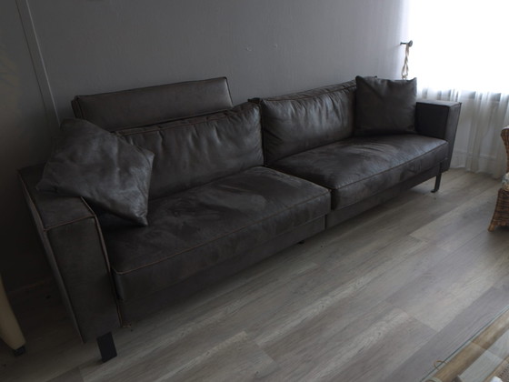 Leather Sofa – 3-5 seaters, Metal (photo 7 of 8)