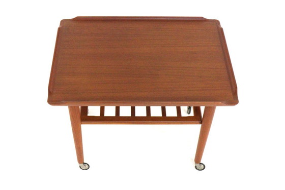 Image 1 of Holger Georg Jensen Cube trolley side table vintage Danish