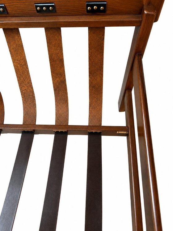 Poltrona Jean Gillon Jacaranda Palissandro Italma Wood Art – Poltrone, Leather (photo 5 of 5)