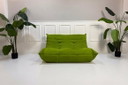Set divano design Ligne Roset Togo in Alcantara verde